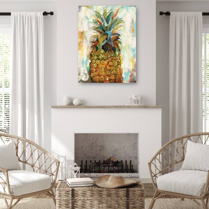 Pineapple Portrait By Frank Parson Canvas Art Print