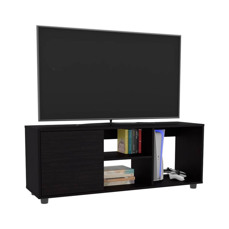 TV Stand for 55 Inch Screens with Storage Shelves and Door Modern Design
