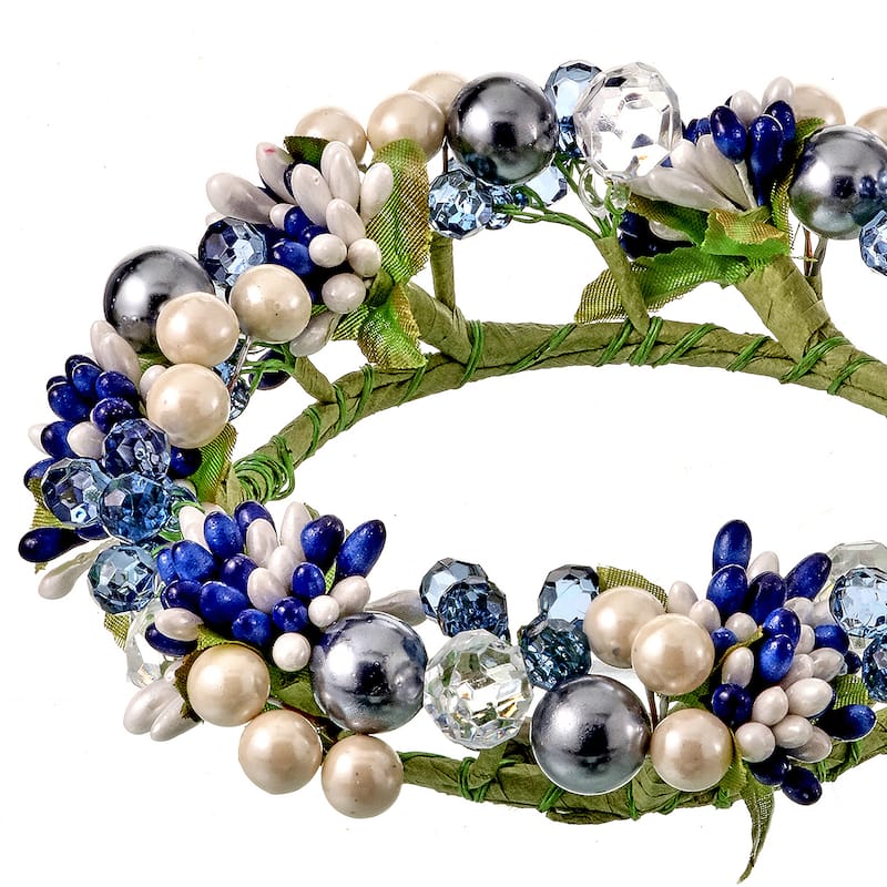 6" Bloomsbury Acrylic/ Berry Candle Ring Set of 2