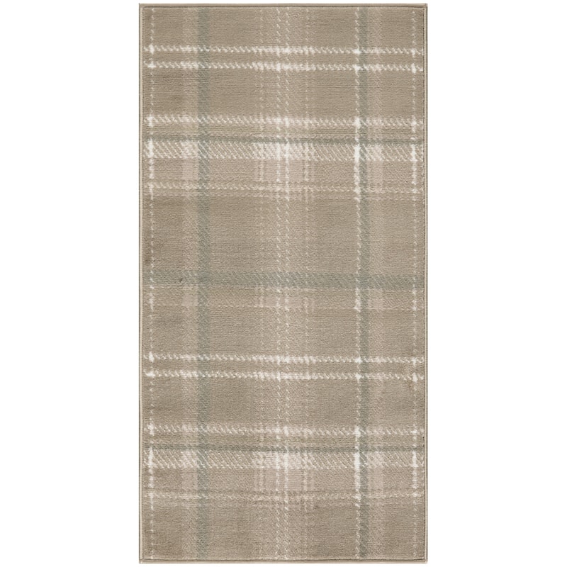 HomeRootsPlaid Country Rectangle Area Rug - 60' X '36' X '0.5