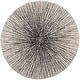 preview thumbnail 41 of 89, SAFAVIEH Evoke Juli Abstract Boho Burst Rug 5'3" Round - Black/Ivory - Round