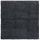 preview thumbnail 54 of 89, SAFAVIEH Venus Shag Kiwako 1.75-inch Thick Rug 6'7" Square - Dark Grey - Square