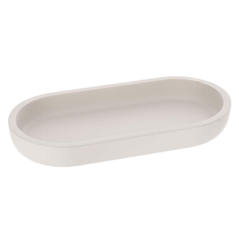 Oval Bathroom Tray - 7.75"L x 3.75"W x 1"H