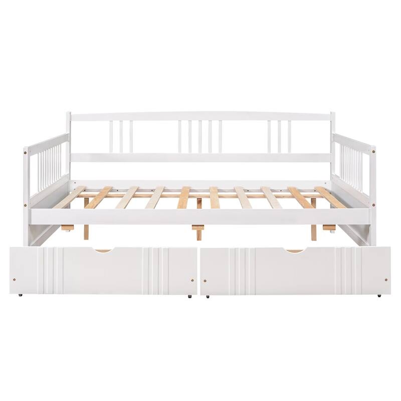 Merax Wood Daybed with Two Drawers