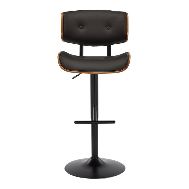 Carson Carrington Leksand Adjustable Bar Stool with Straight T Footrest