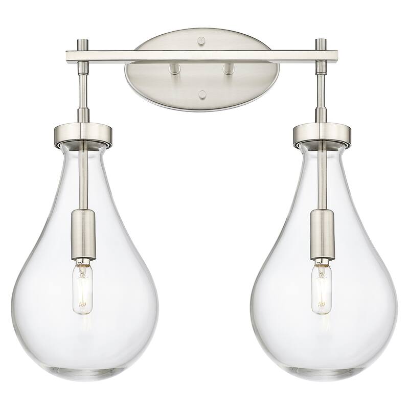 Innovations Lighting 451-2W-G451-7CL Owego 2 Light 18" Wide Vanity - Satin Nickel