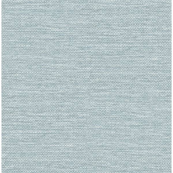 slide 2 of 7, A-Street Prints Malin Denim Faux Grasscloth Wallpaper