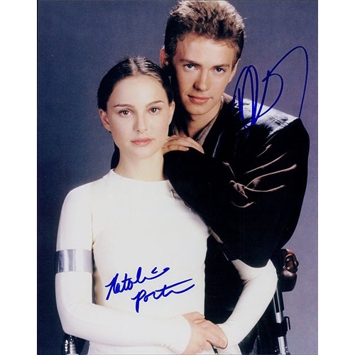 Signed Star Wars Hayden Christensen Natalie Portman 8x10 Photo By Hayden Christensen And Natalie P Overstock 17729958