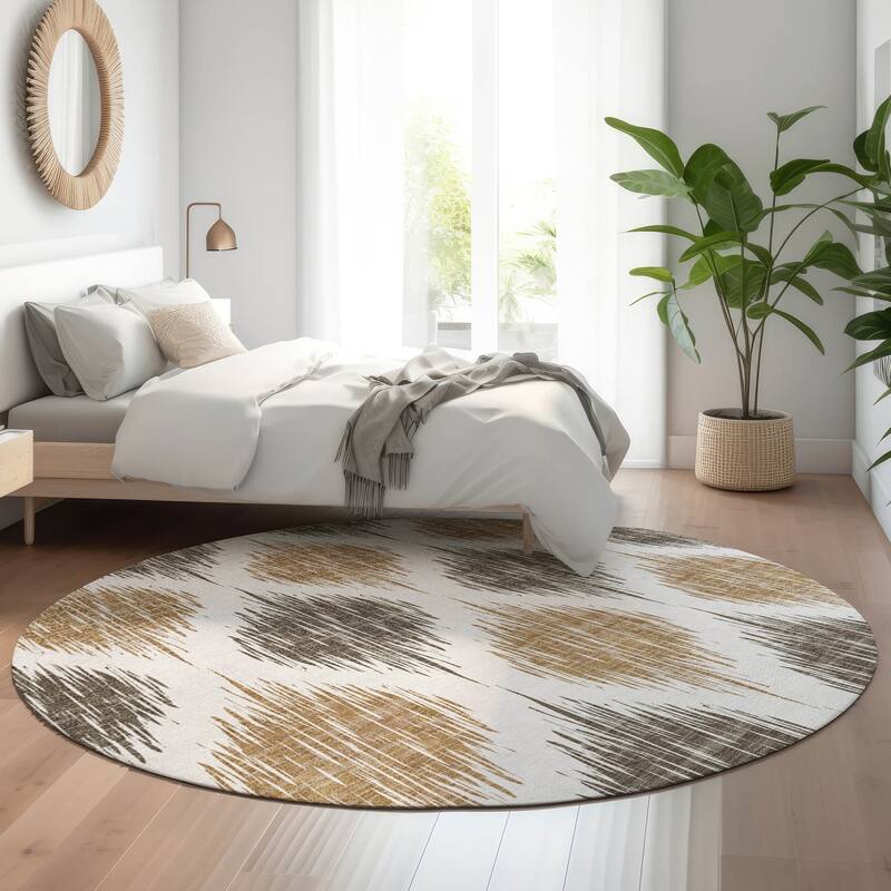 Premium Washable Super Soft Mayfield Rug - Chocolate - 8' x 8'