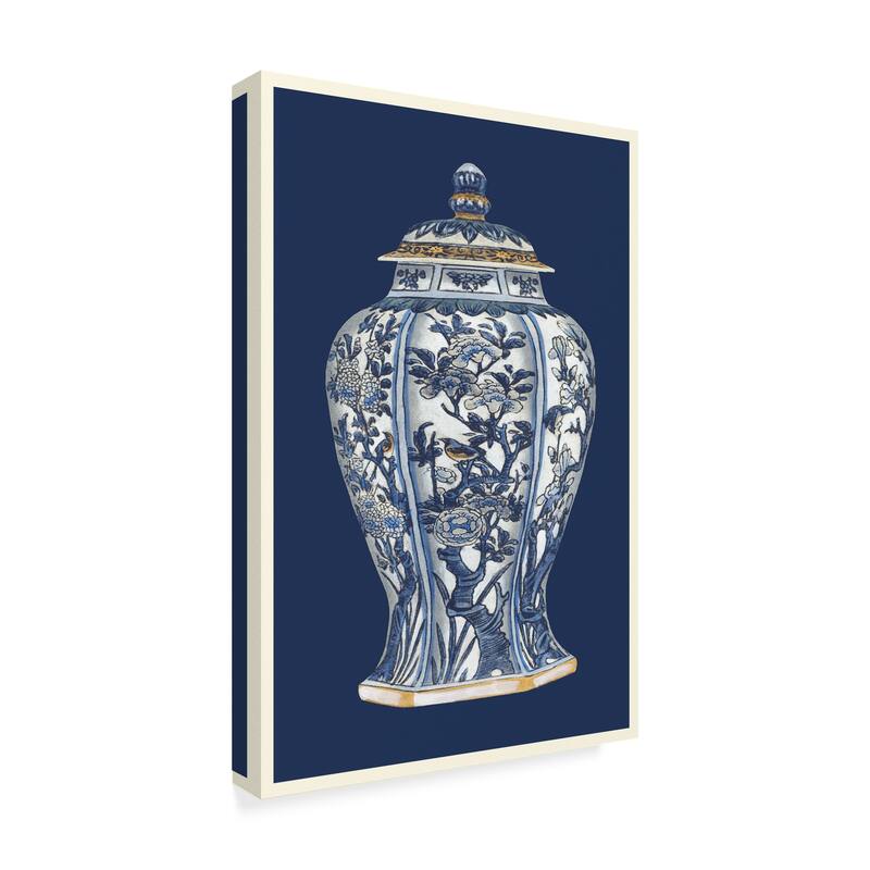 Vision Studio 'Blue And White Porcelain Vase I' Canvas Art