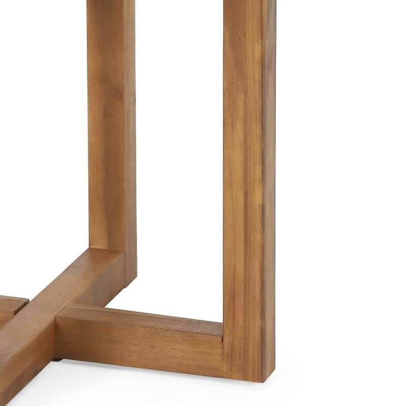 Christopher Knight Home - Brooklyn 3-Piece Outdoor Acacia Wood Patio Conversation Set with Wooden Slatted Coffee Table