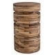 preview thumbnail 1 of 0, Uttermost Boone 12" Diameter Monochromatic Acacia Wood Drink Table by Light Natural
