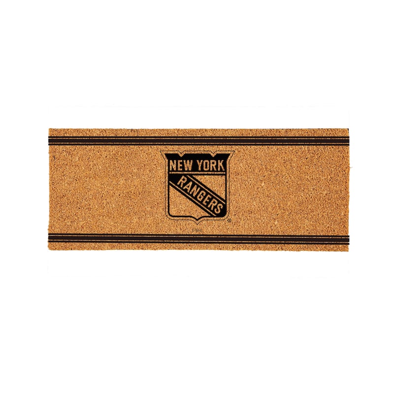 New York Rangers Monochrome Indoor/Outdoor Coir Door Mat
