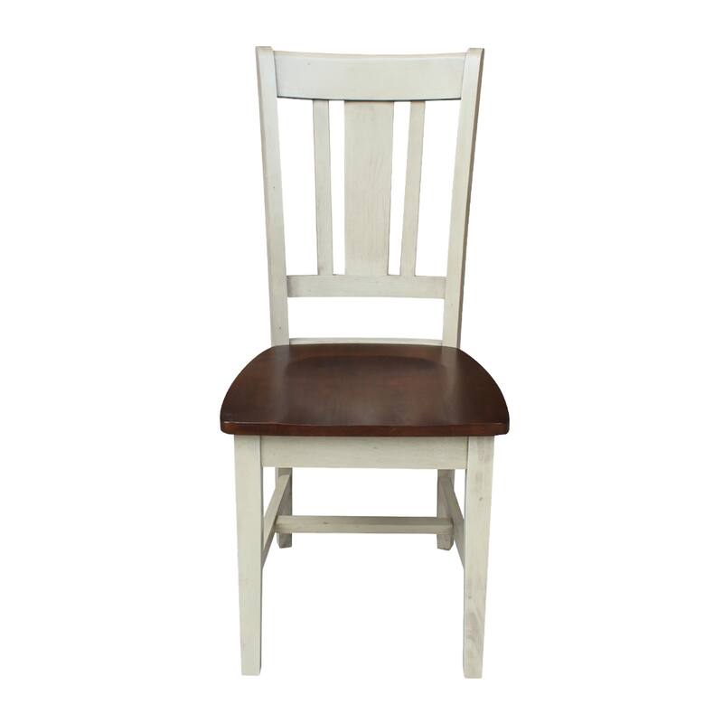 3 Piece Set - 36" Round Extension Dining Table with San Remo Chairs