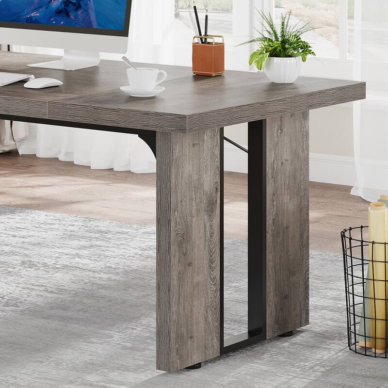 70.9" L x 31.5" W Rectangular Wood Conference Table for 6 to 8