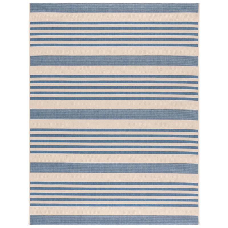 Martha Stewart Venerica Contemporary Rug - Cream/Blue - 2PC - 5'3" x 7'