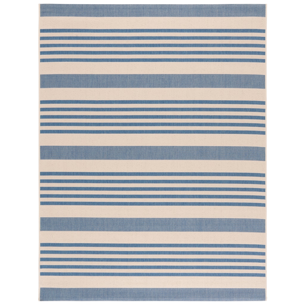 Martha Stewart Venerica Contemporary Rug - Cream/Blue - 2PC - 5'3" x 7'