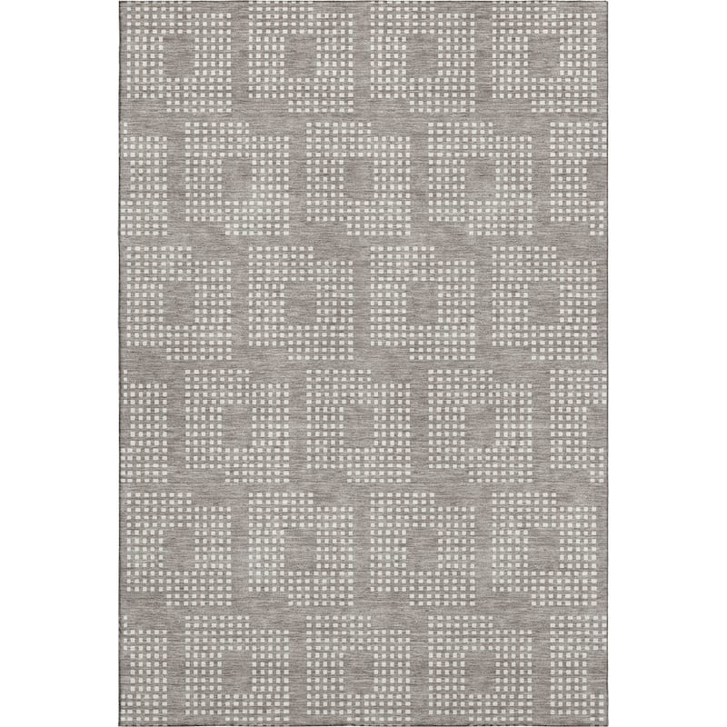 Premium Washable Super Soft Modern Houndstooth Mayfield Rug