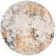 preview thumbnail 57 of 82, SAFAVIEH Madison Katrein Modern Abstract Rug 3' Round - Grey/Beige - Round