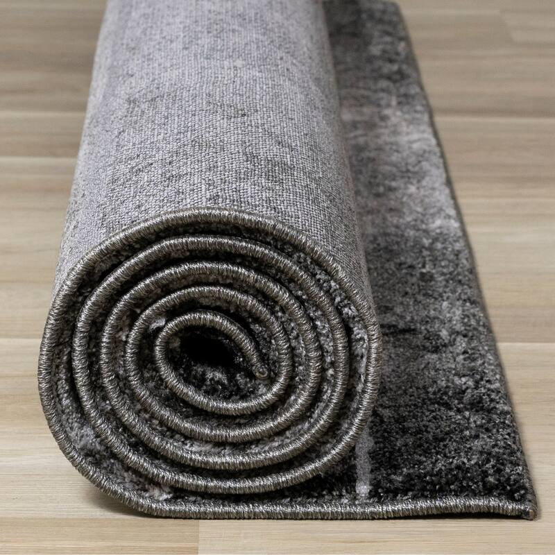 Melbourne Collection - Grey/Cream Distressed Rug