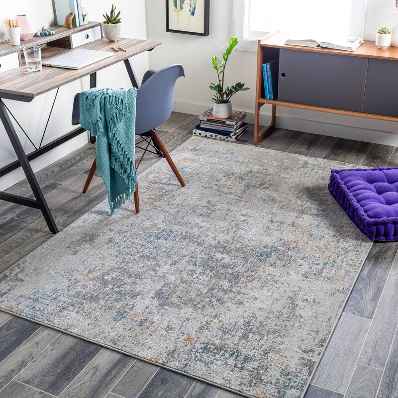 Artistic Weavers Todoroki Modern Abstract Area Rug - 10' x 14' - Light Blue