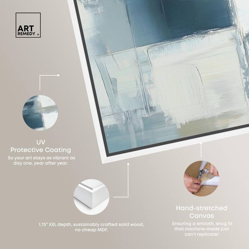 Deconstructed Blue I Canvas by Art Remedy