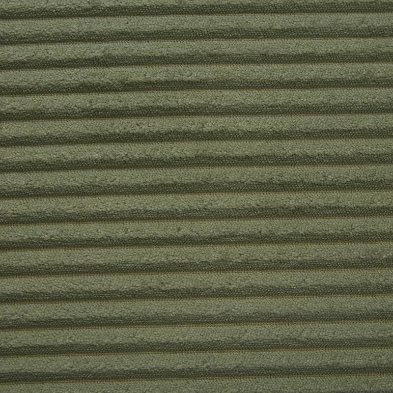 Modern U-Shaped Sectional Sofa Set Stripe Corduroy Upholstered Sofa with Light Strip and 6 Pillows