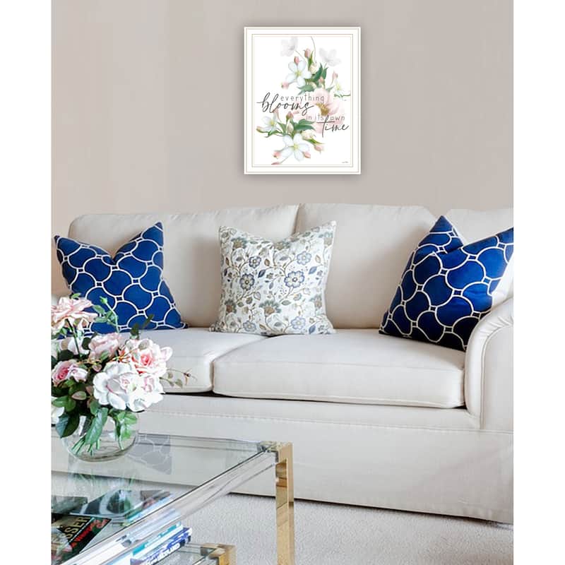 TrendyDecor4U Contemporary "Everything Bloom" Framed Print Wall Art