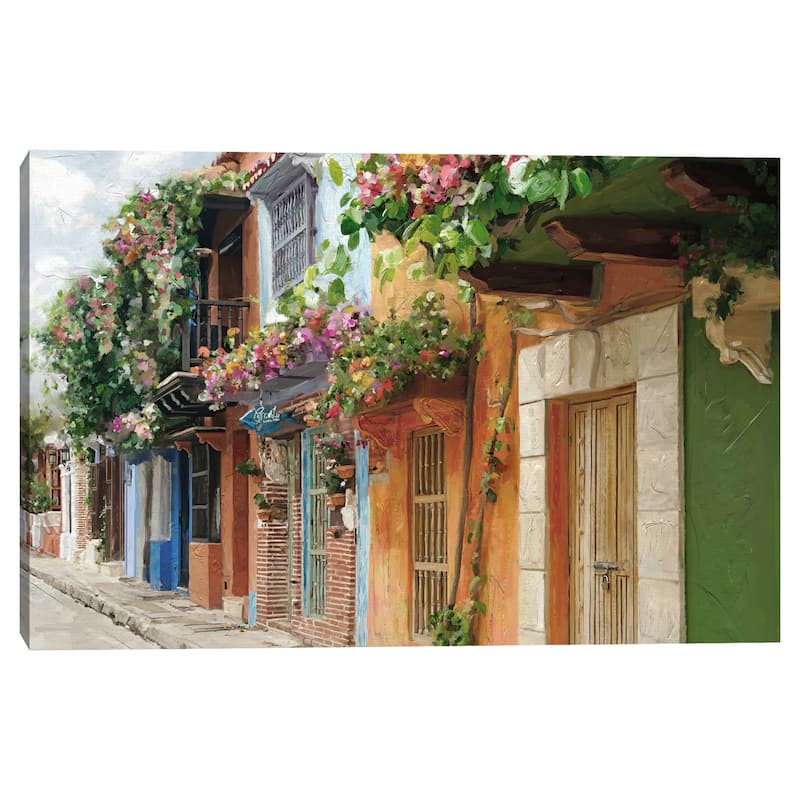 Village Colors by Studio Arts Canvas Art Print