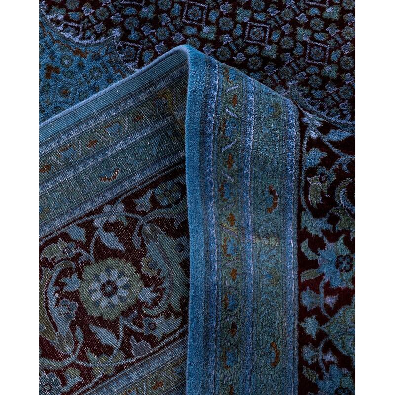 Fine Vibrance One-of-a-Kind Hand-Knotted Area Rug - Blue, 10' 3" x 15' 1" - 10' 3" x 15' 1"