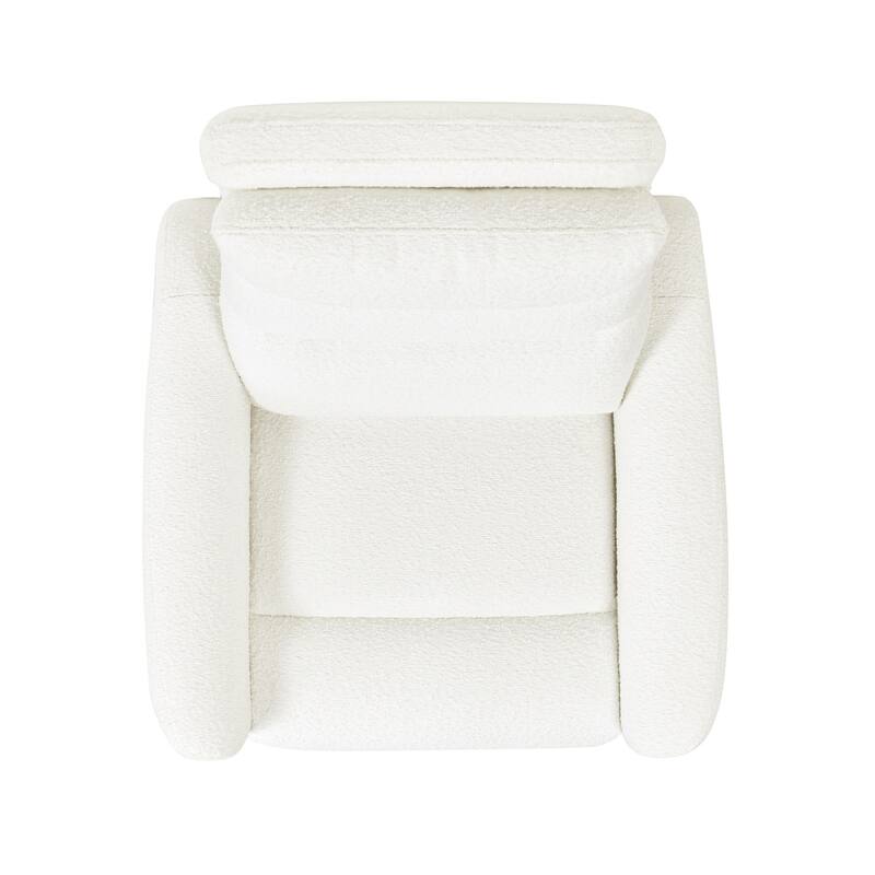 Bloomy 35.5" Boucle Upholstered High-Back Power Recliner Motion Chair