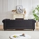 preview thumbnail 12 of 29, Oaks Aura 85.5in. Modern Fabric Chesterfield Sofa with Rolled Arms, 3 Seater Sofa with Button Design and 2 Cushions