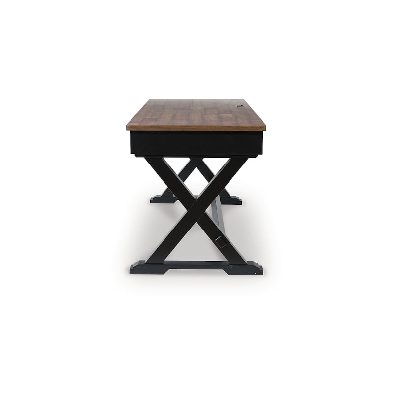 Signature Design by Ashley Wildenauer Brown/Black 60" Home Office Desk