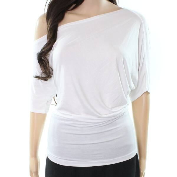 Shop C C California Solid Women S Medium Draped Knit Top Free