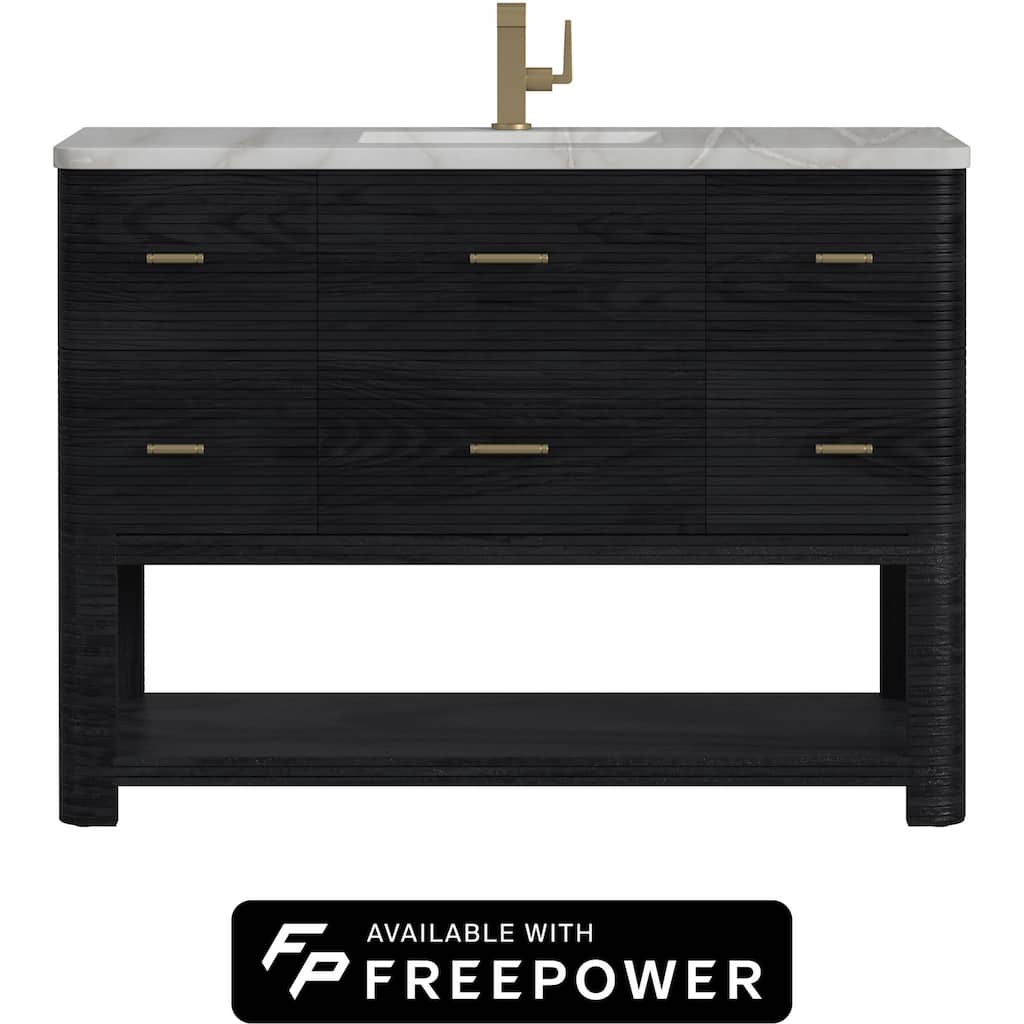 James Martin Vanities D704-V48-FVSL Lucian 48" Free Standing Single