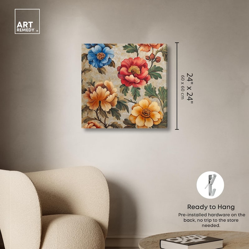 Golden Gardenia I Canvas by Art Remedy, Gallery Wrapped