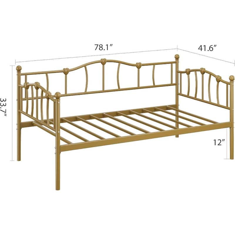Space-Saving Twin Daybed, Sofa Bed Frame with Trundle for Living Room, Bedroom
