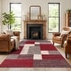 preview thumbnail 7 of 20, World Rug Gallery Modern Boxes Design Non-slip (Non-skid) Area Rug