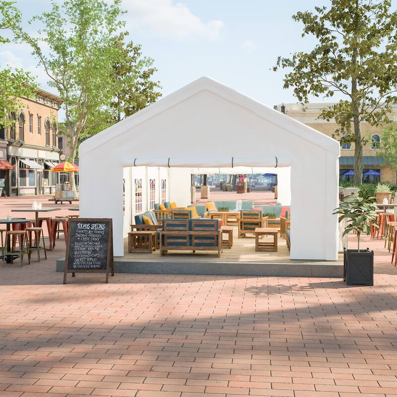 GDFStudio - Nashua Waterproof Event Protection Outdoor Gazebo Pavilion Shelter Tent