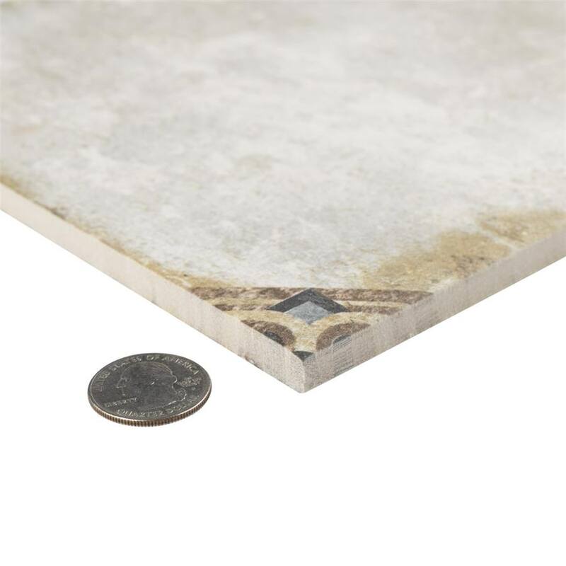 Merola Tile D'Anticatto Decor Savona 8-3/4" x 8-3/4" Porcelain Floor and Wall Tile