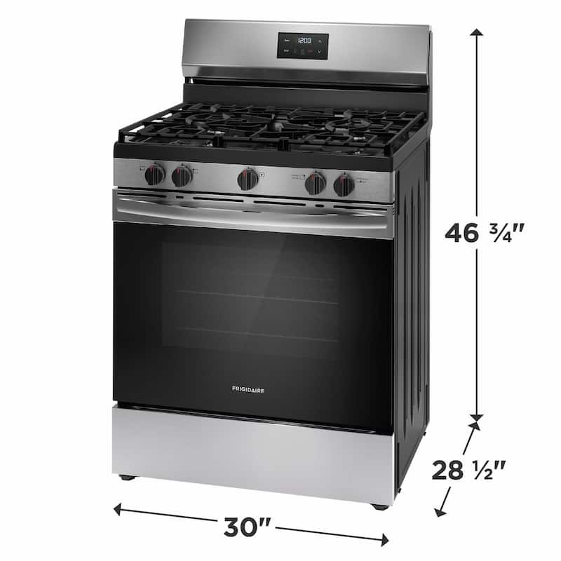 Frigidaire FCRG3052B 30" Wide 5.1 Cu. Ft. Free Standing Gas Range with