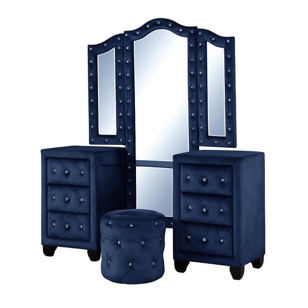 blue dress for baby girl Melody 6-drawer Upholstered Dresser with Mirror Grey – South Florida  Furniture Direct