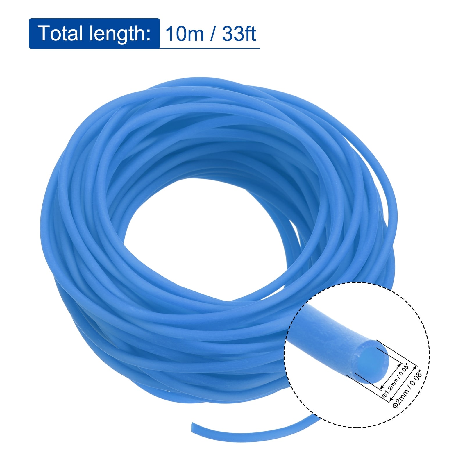 Rubber Cord Tube Hollow Tubing for DIY Craft Beading Necklaces Bracelet