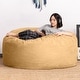 preview thumbnail 29 of 37, Jaxx Basics 5 Foot Large Adult Bean Bag Chair, Oversized with Filler
