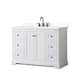 Option White / Giotto Quartz Top / Matte Black Hardware