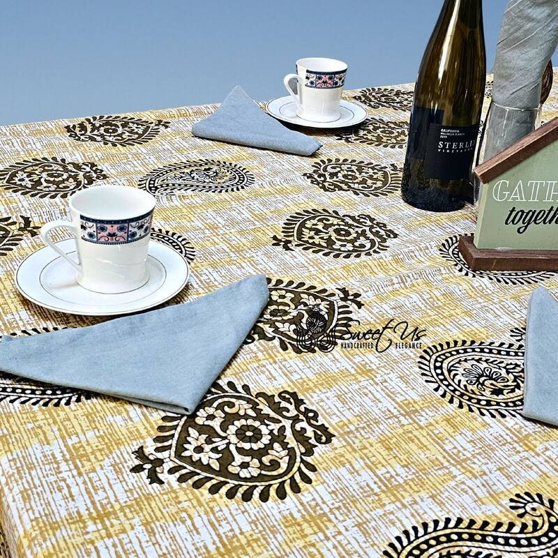 Cotton Floral Tablecloth Rectangle - 70 x 102 in.