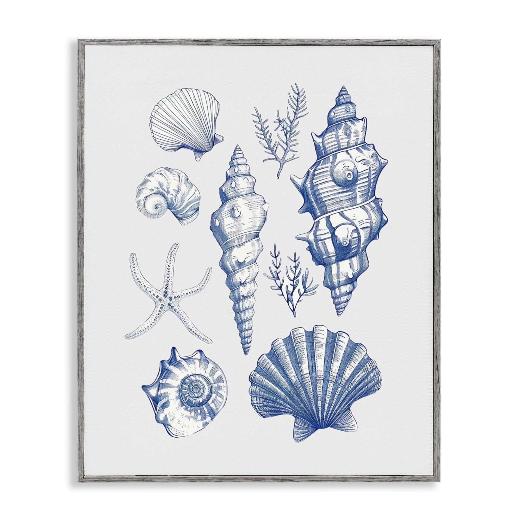 Stupell Soft Nautical Collection Framed Giclee Art Design By 1x