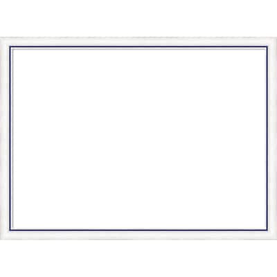 Amanti Art Morgan White Blue Framed Dry Erase Magnetic Board