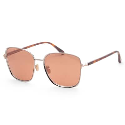 Tom Ford Women's 57mm Shiny Dark Ruthenium Sunglasses FT1029-12G-57