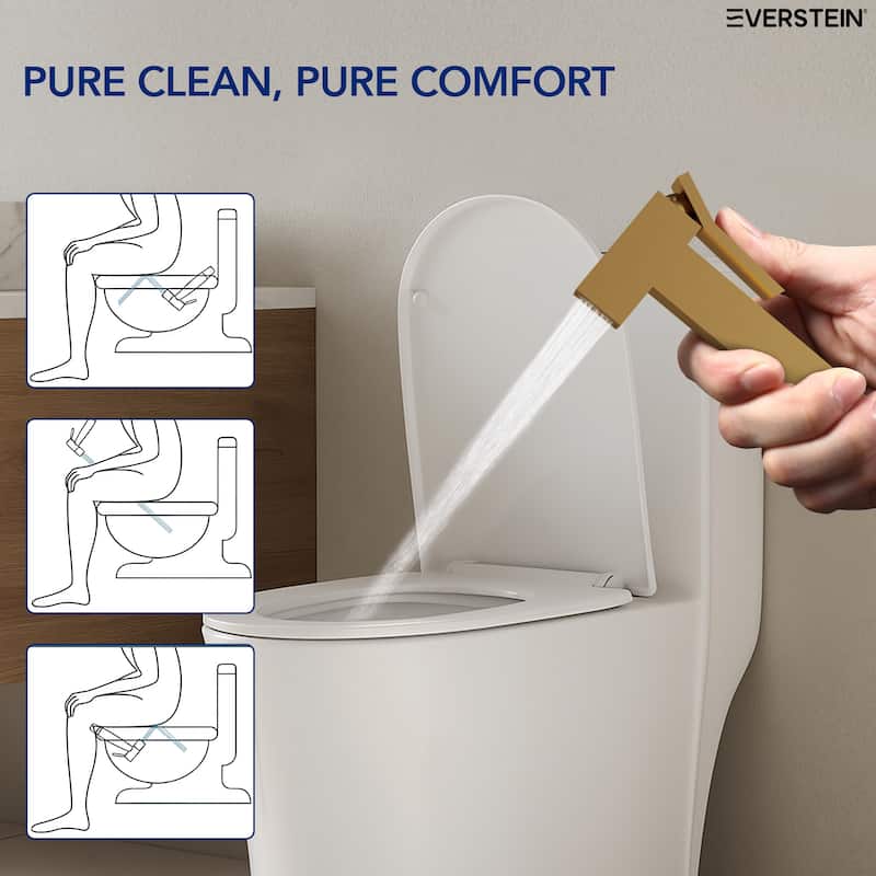 Multi-Function Handheld Bidet Sprayer with Temperature Control, Bidet Attachment for Toilet - N/A